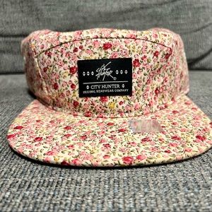 PINK FLORAL STRAP BACK